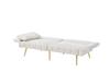 Two-seater Multifunctional Sofa Bed, Adjustable Backrest + Multi-position Armrests. Modern Folding Sofa for Living Room - Velour Cover.