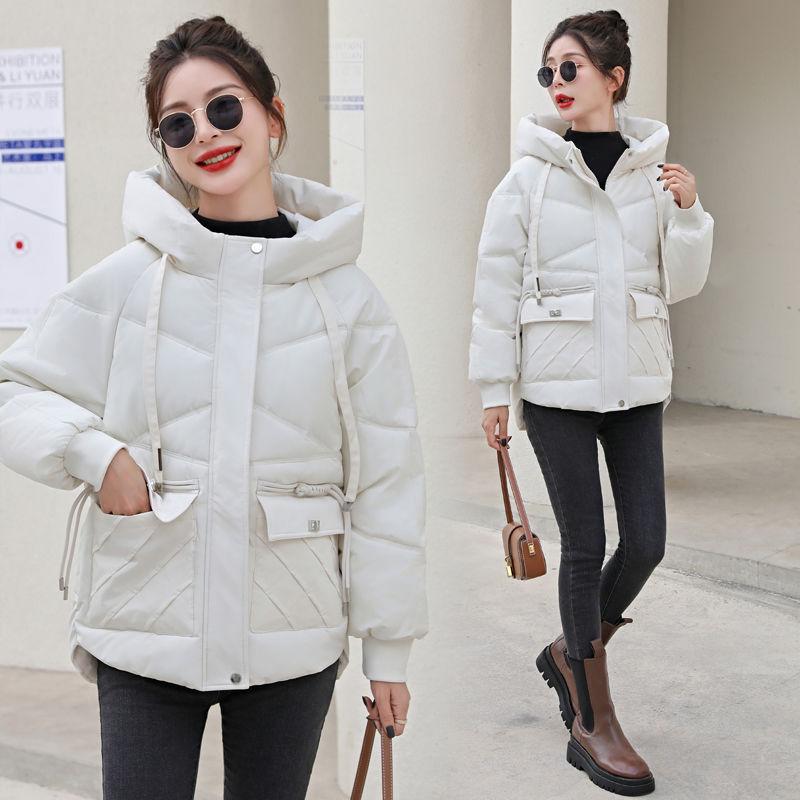 Winter Women Warm Down Cotton Jacket Fashion Hooded Thick Puffer Clothing Short Coat Casual Loose Outerwear Female