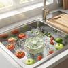 Automatic Rotation Electric Vegetable Washer Wireless Fruit Cleaning Machine  Kitchen