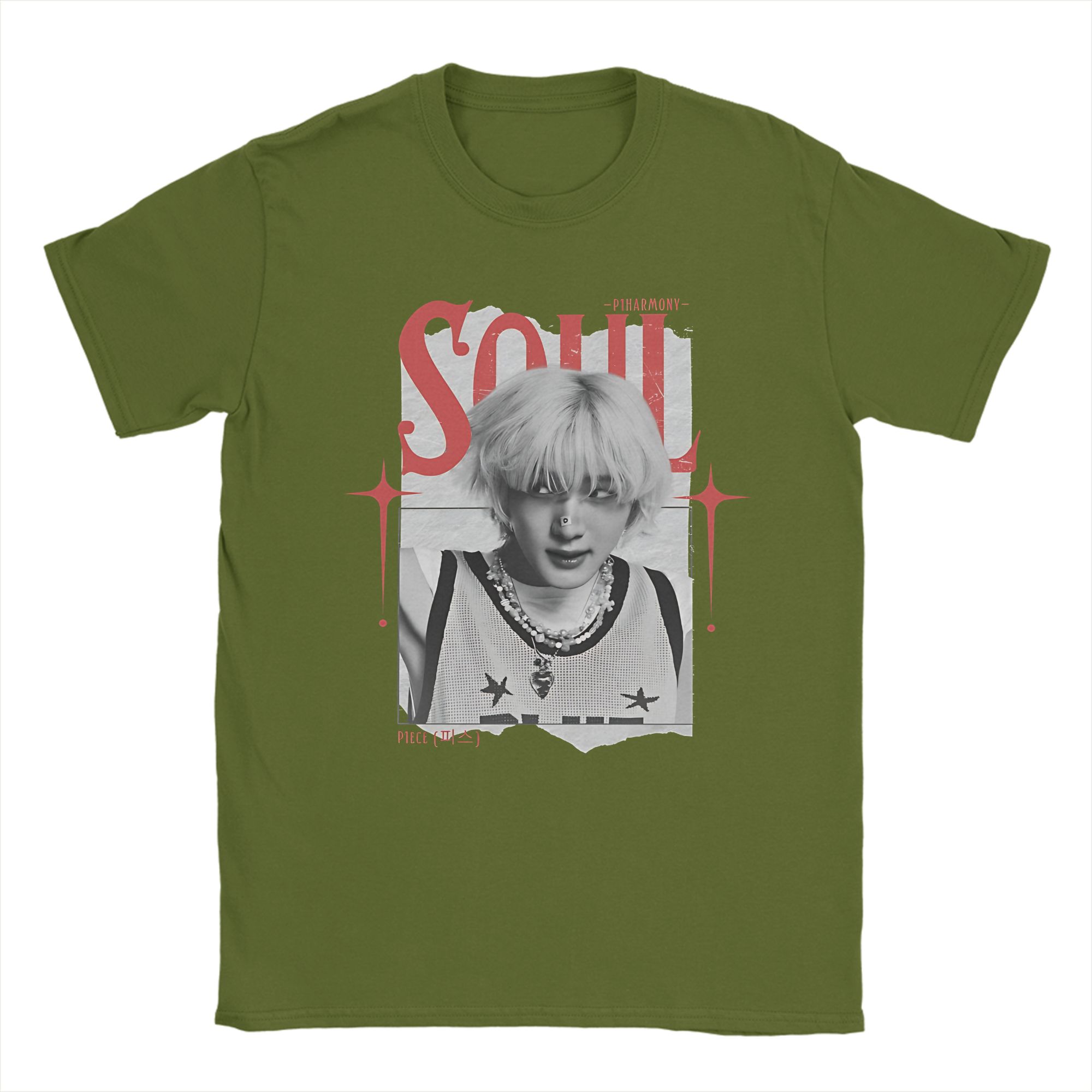 

Мужские Женские Футболки P1Harmony Band Soul Хлопковая Одежда Крутая Футболка с Коротким Рукавом и Круглым Вырезом Графическая Футболка 4XL