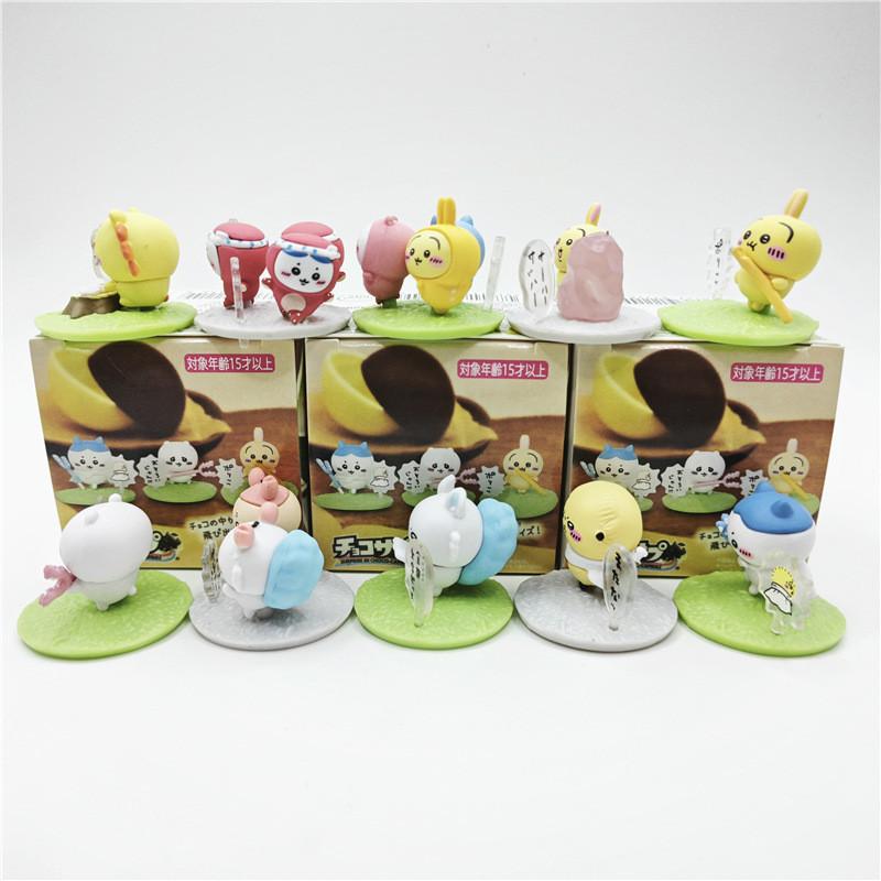 Food Toy Chiikawa Action Figure Model Collectible Pvc Doll Diy Kit Assembly