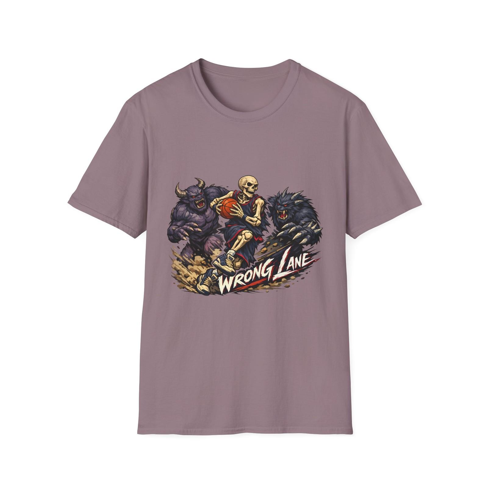 Skeleton Basketball Euro Step Monster Defenders Unisex Softstyle T-Shirt S