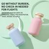 100ml Travel Size Shampoo And Shower Gel Bottles Portable Refillable Set With Flocking Surface For Toiletries