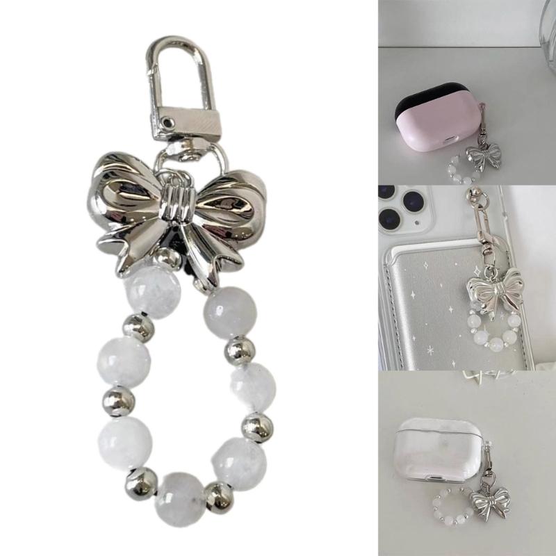 Versatile Bowknot Keychain Phone Ornament Stylish Bowknot Bag Accessory Phone Pendants Bag Jewelry for Adults and Teens