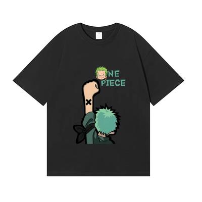 2026 Summer New Men Women Vintage Top One Piece Japanese Anime Printed T-Shirt Roronoa Zoro Sanji Ace Harajuku T-shirt Lightweight Breathable Clothes