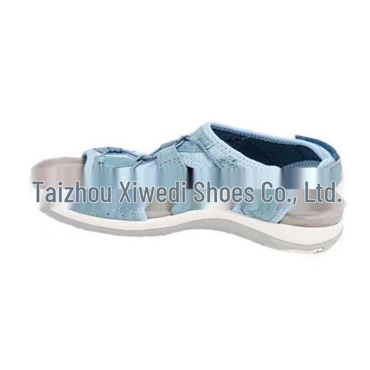 

Весна/Лето 2021 Женские сандалии для пляжа с круглым носком, нескользящие, легкие, дышащие 37 светло-синий