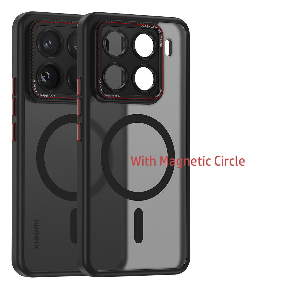 For Xiaomi 14 15 Pro Ultra Case Magsafe Wireless Charging Frosted Anti-Fingerprint Matte Skin Friendly Phone Grip Case Cover