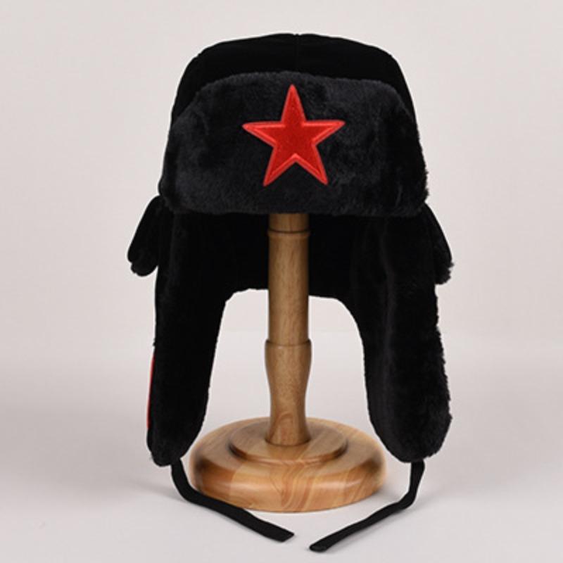 Thunderhead Cap Men's Fall and Winter Warm Cotton Cap Children's Mask Cap Plush Ear Protection Cycling Cap Europe and The United States