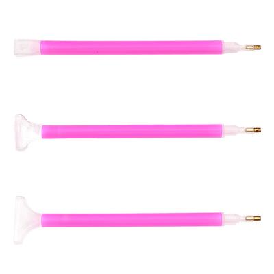 3pcs Diamond Paint Water Diamond Pick Up Pen Three Beads Six Beads Nine Beads DIY Quick Paste Gemstone Pick Up Pen Diamond Brush