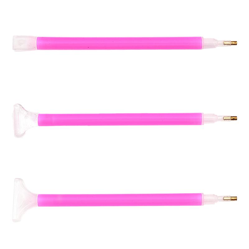 

3pcs Diamond Paint Water Diamond Pick up Pen Three Beads Six Beads Nine Beads DIY Quick Paste Gemstone Pick up Pen Diamond Brush