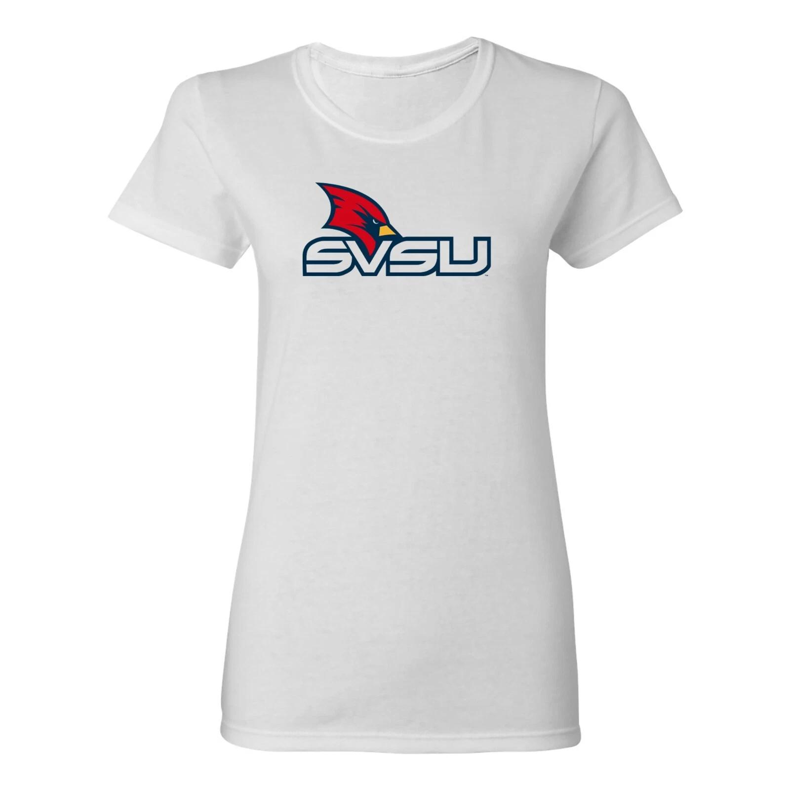 Saginaw Valley State SVSU Cardinals Primary Logo - NCAA Womens T Shirt- White XL