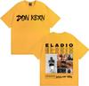 Rapper Eladio Carrion 2025 Album Trendy Stampa Double Sided Maglietta Girocollo Uomo Hip Hop Maglietta Larga Oversize Y2K Tee Streetwear
