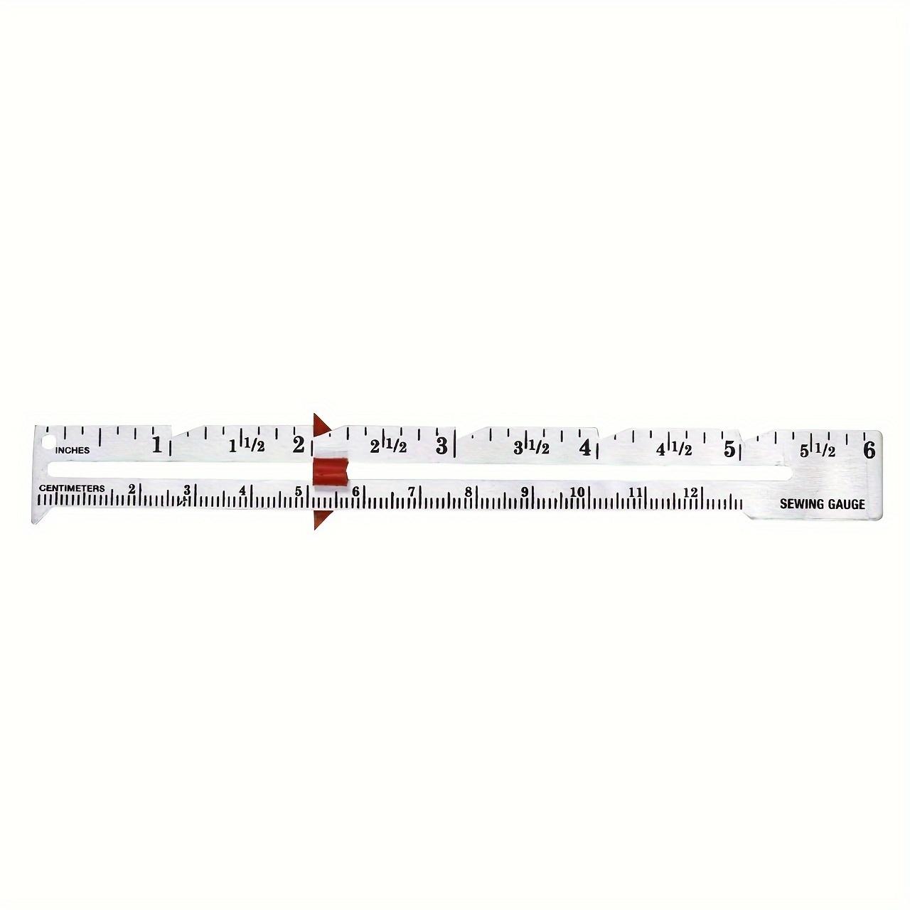 

Sewing Gauge for Precise Measurements of Fabrics, Hems, and Sewing Projects Handmade Patchwork Ruler, Seam Size, Fixed Edge Ruler, DIY Ruler