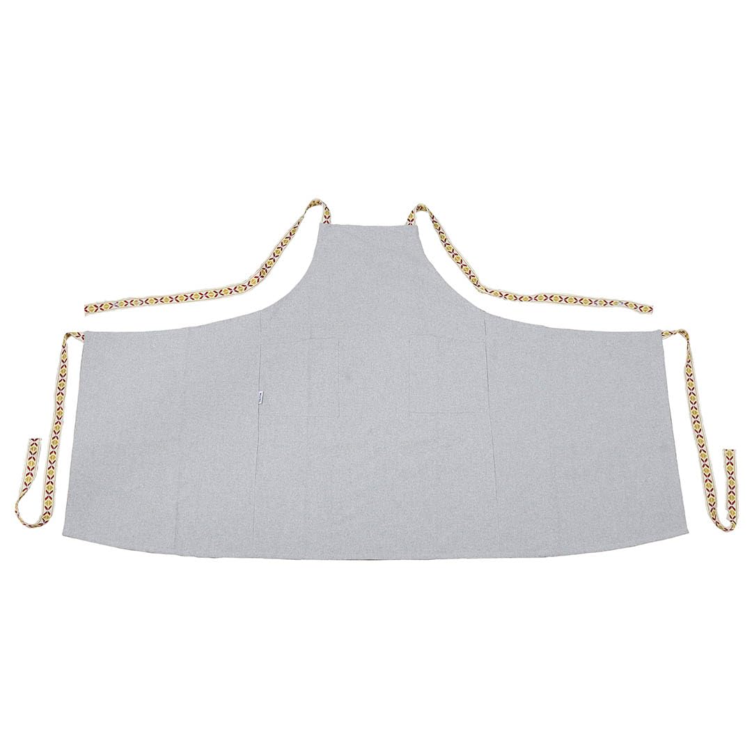 

Apron with Light Gray [Dulton] Ribbon,