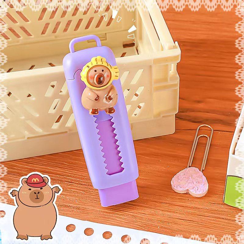 Kawaii Stationery Aesthetic Stationery Office Supplies School Items Gift for Kids Eraser Cute Capybara Eraser Funny Rubber