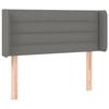 VidaXL Tête de Lit à LED Meuble de Chambre à Coucher Accessoire de Lit Simple Tête de Cadre de Lit Intérieur Gris Foncé 3123351