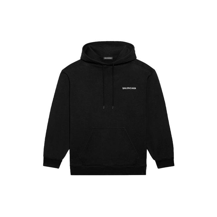 Balenciaga logotipa hūdijs 600583TIV841070 S melns