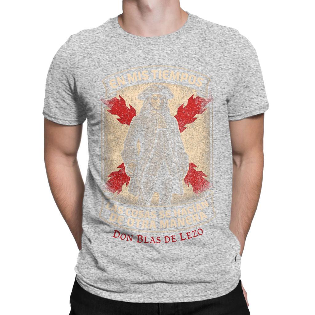Admiral Blas De Lezo Pure Cotton Tshirt For Unisex Summer Y2k Basic T Shirts Comfortable Trending Tees Oversize Dropshipping Tops