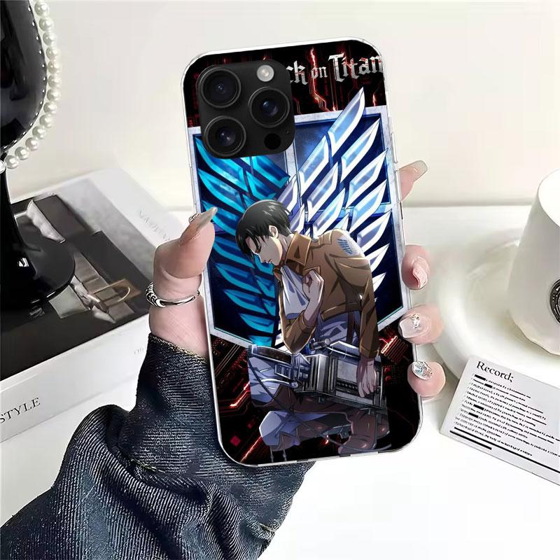 A-Attack on T-Titan Levi Soft Phone Case For IPhone 11 17 Air 16E 16 Pro Max 15 + 14 Plus 13 Mini 12 Apple 7 SE 8 Fundas Coque 1