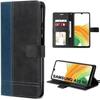 Protective Case - BOOLING - for Samsung Galaxy A33 5G - Soft PU Leather - Elegant - Navy Blue