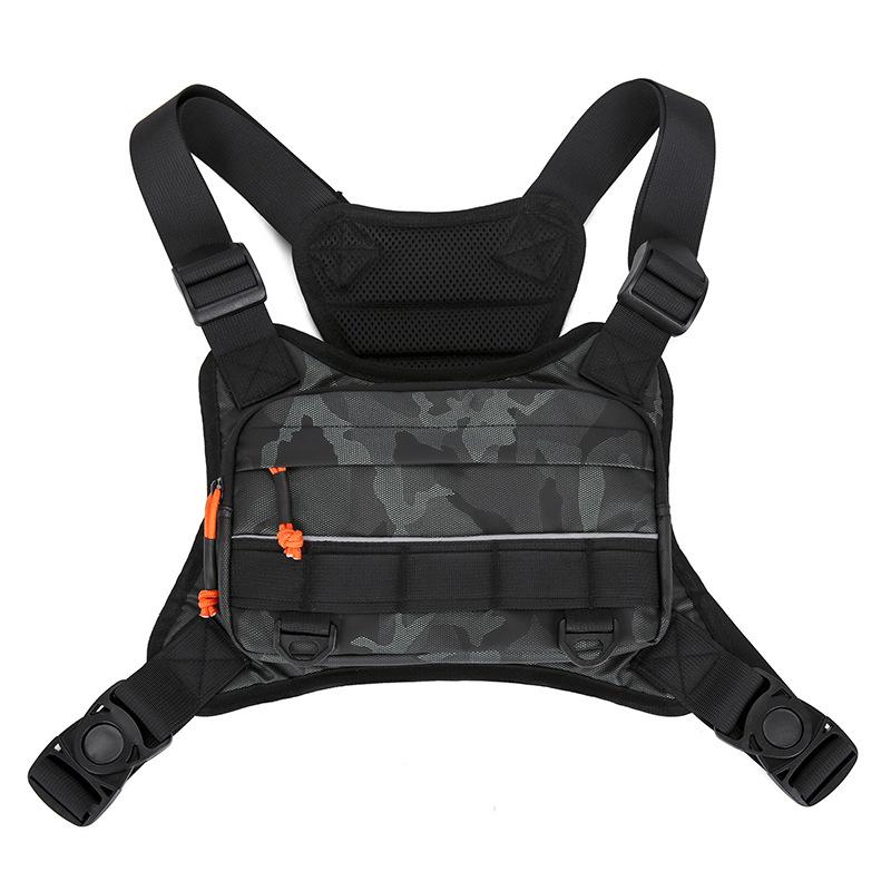 Oxford-Gewebe Wasserdichte Laufweste Tasche Sportweste Tasche Leichte Multifunktionale Brusttasche Militärische Taktische Rucksäcke