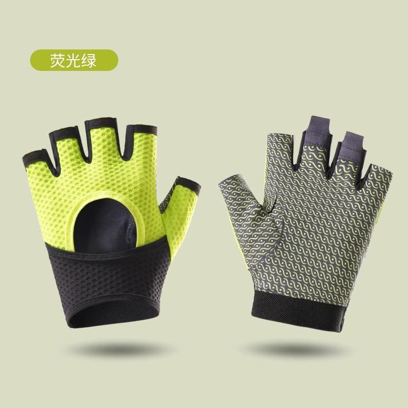 Fitness gloves men's and women's half-finger outdoor soft shock absorption non-slip kettlebell horizontal bar wear-resistant non-slip gloves