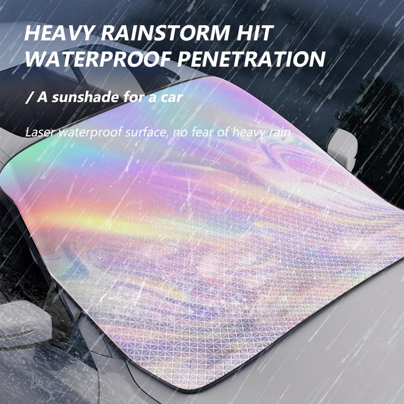 SEAMETAL Car Windshield Sunshade with Strong Magnets for Heat Insulation Uv Auto Window for Sun
