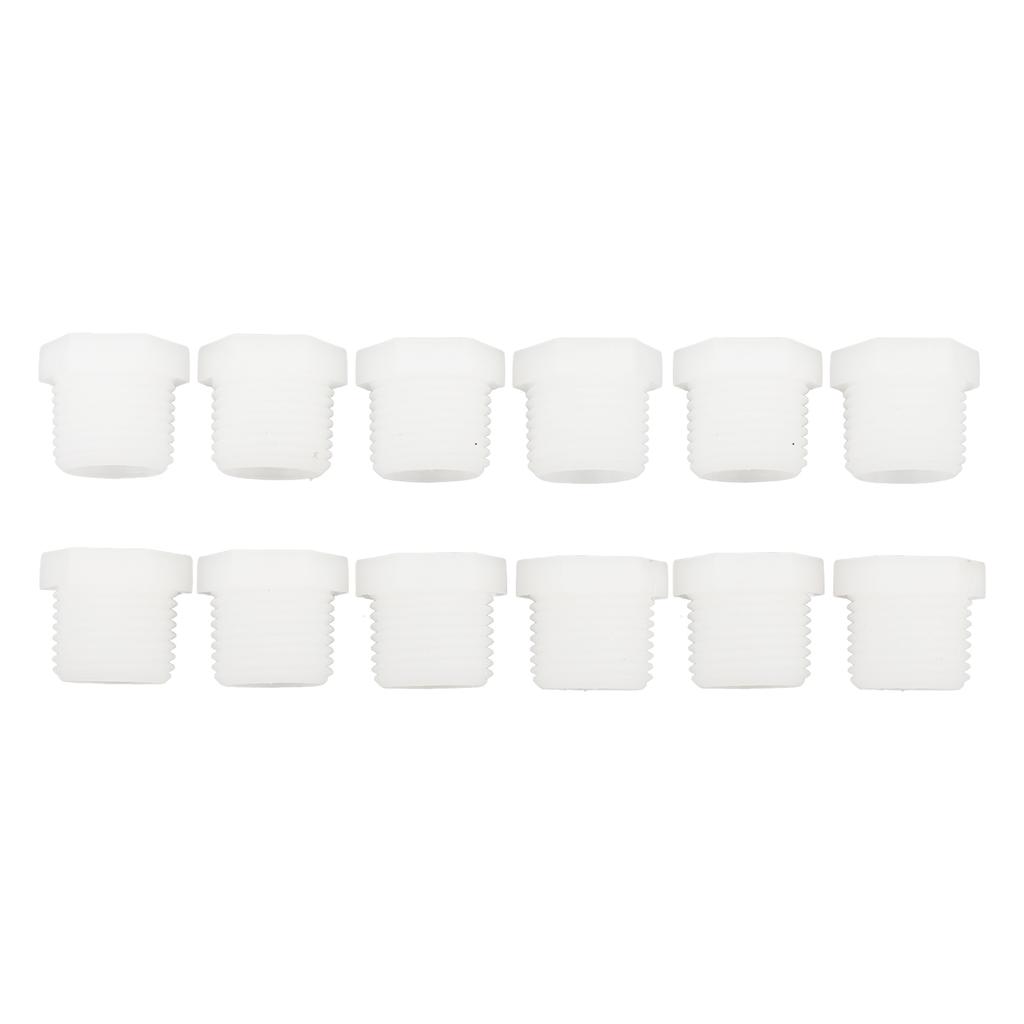 12PCS RV Water Heater Drain Plug Kit 1 2 Inch Camper White Plastic Drain Plug for Atwood Water Heaters