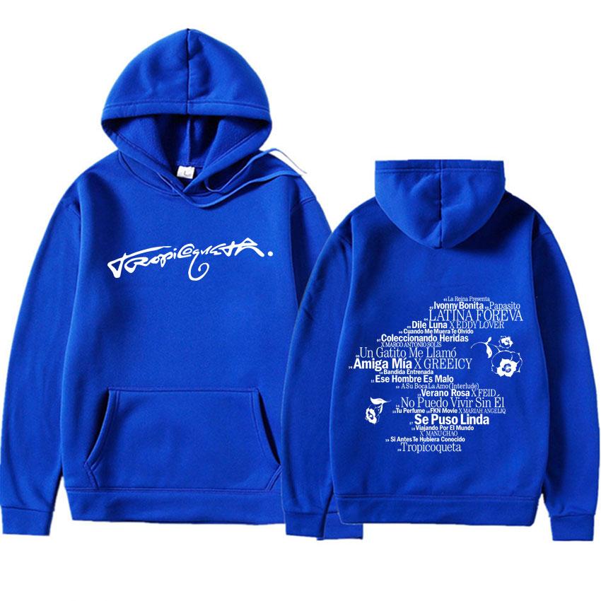 Karol G Tropicoqueta Harajuku Graphics Hoodie Long Sleeve Sweatshirt Men's Y2K Clothing Casual High Quality Pullover