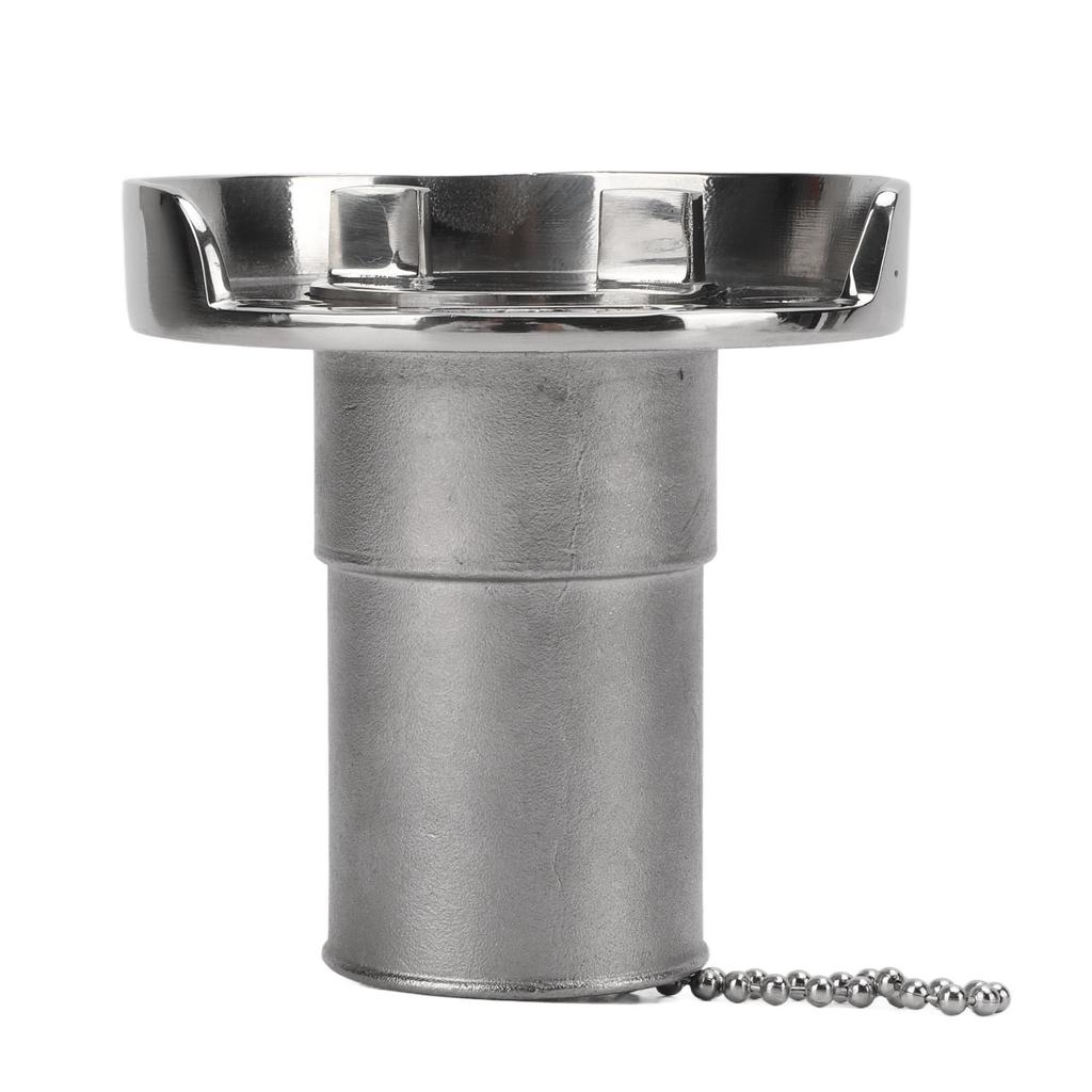 1.5in Boat Deck Filler with Cap Fill Gas Fuel Diesel Stainless Steel for Marine Yachts Caravans RVs Trucks Trailers