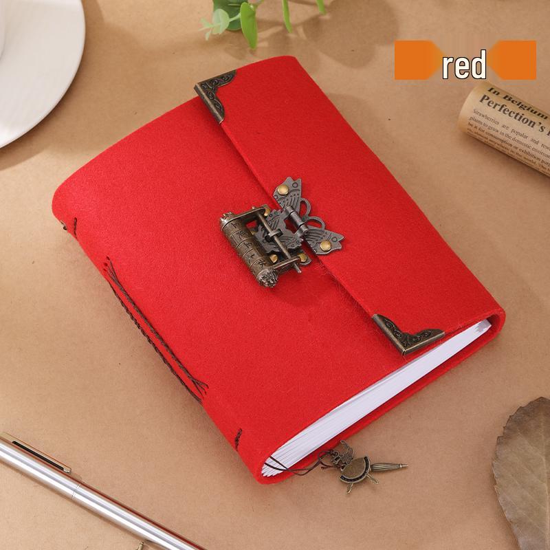 Ancient Style Kraft Paper Sketch & Password-Protected Notebook