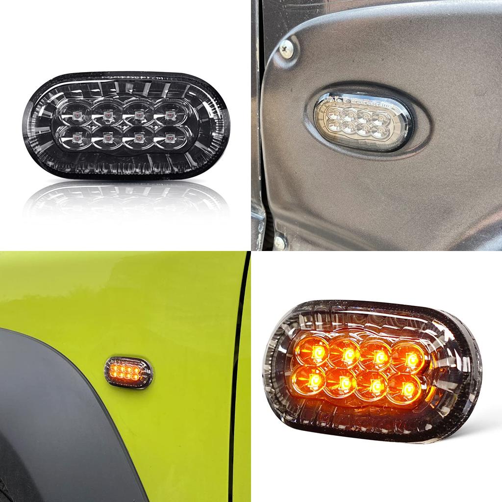 Chiku Suzuki Jimny JB64W JB74W LED Side Turn Signals, Side Marker Lights, Smoke Lenses,