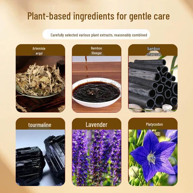 Bai Nian Yu Fang Old Beijing Mugwort Bamboo Vinegar Foot Patch - Box of 50 Patches
