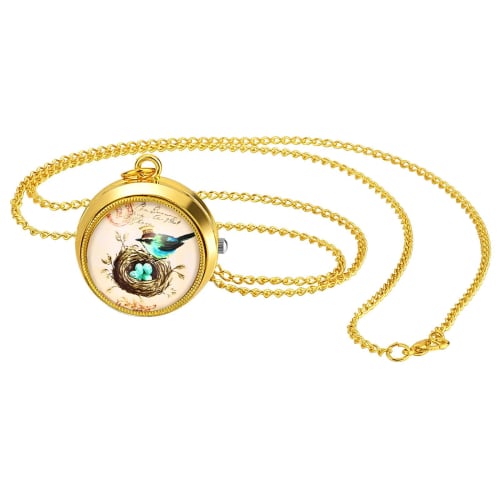 

Ретро Антикварные Карманные Часы с Птицей с Крышкой, Водонепроницаемые Аналоговые Подвесные Часы с Цепочкой, Модный Аксессуар, Идеальный Подарок на Дни Рождения, Юбилеи