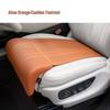 Premium Nappa Leather Car Seat Leg Rest Extension Cushion - Breathable Driver & Passenger Support
