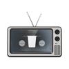 Ornament, Retro Tv 3D Screen Magnifier Tv Desktop Tv Mobile Screen Magnifier Retro Creative Mobile Phone Stand Home Projector