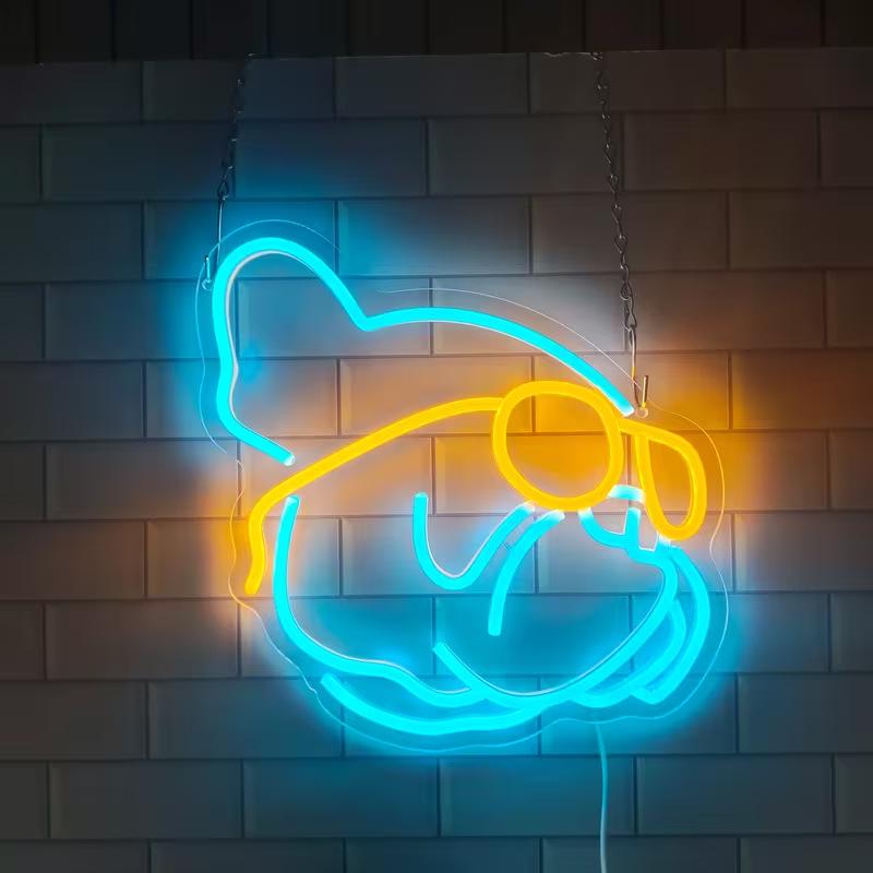 Multicolor LED Neon Lights - Transparent Acrylic Signs for Party Decor