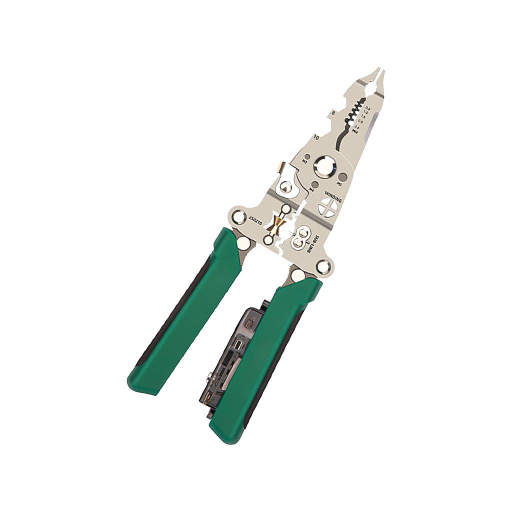 Stainless Steel Wire Strippers Dual Function Electrical Tool Non Slip Design Ideal for Electricians and DIY Enthusiasts