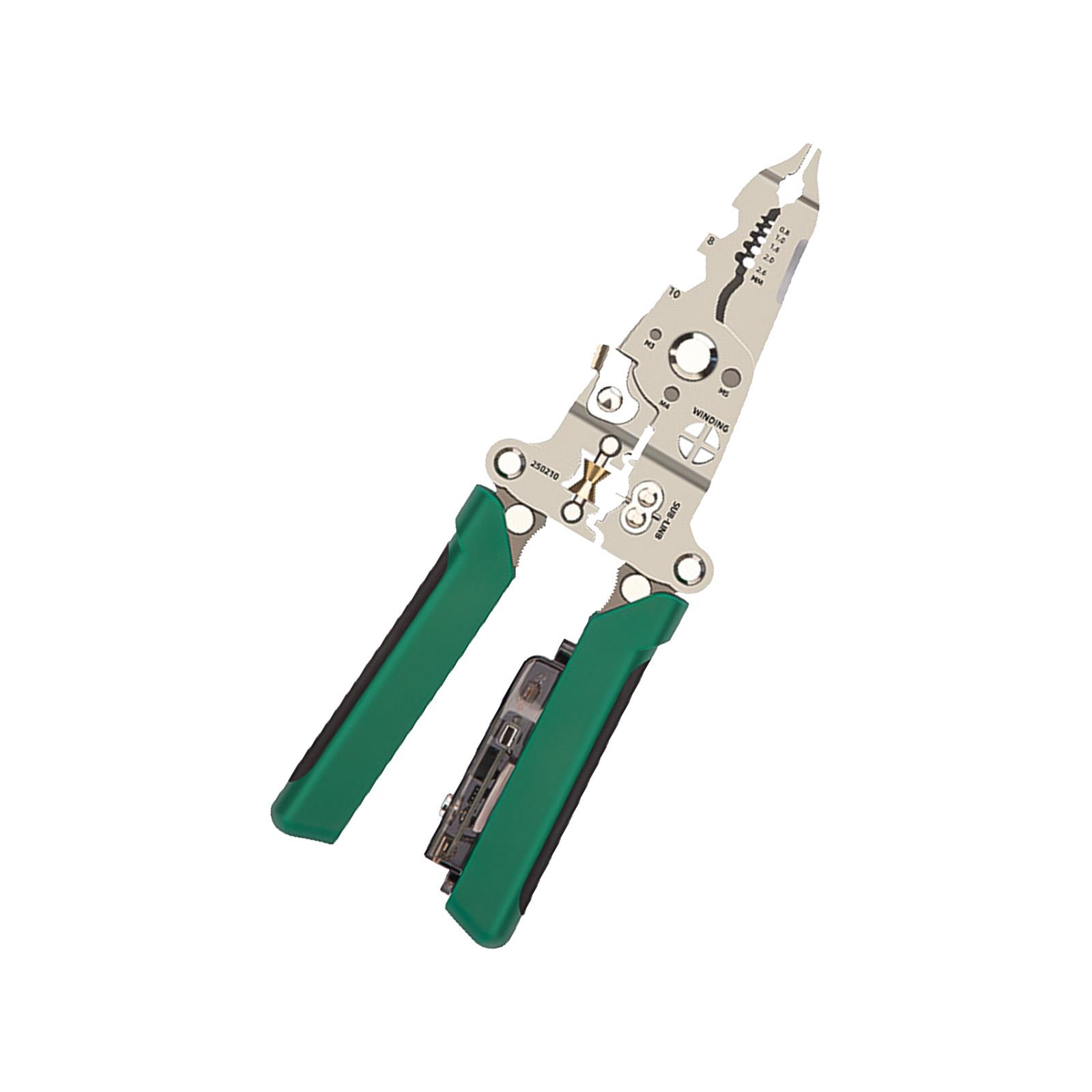 

Стрипперы из нержавеющей стали Двухфункциональный электрический инструмент Нескользящая конструкция Идеально подходит для электриков и энтузиастов DIY A