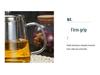 High Borosilicate Glass Teapot with Tea Filter for Office and Home Usage