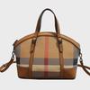 "2023 Women's Genuine Leather Plaid Shell Handbag - Versatile, Large Capacity, Shoulder & Messenger Bag"