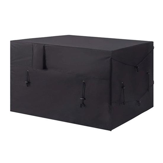 

Чехол для нагревателя бассейна 600D Oxford Cloth Чехол для теплового насоса с завязкой Водонепроницаемый чехол для нагревателя бассейна с отверстием для шланга и липучкой чёрный