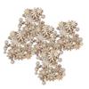 250Pcs Flower Wooden Embellishments DIY Non Porous Ornaments Cutouts Craft Decorations