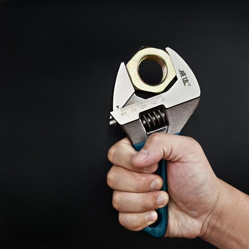 Regulowany Mini Lekki Wielofunkcyjny Klucz, 4/5/6/8 Calowy, Powierzchnia Czarny Nikiel, Odporny na Rdzę, Duże Otwarcie