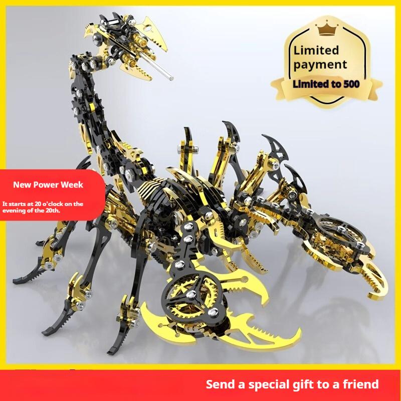 Limited Edition Scorpion King Diy Handmade Metal 3d Metal Animal Puzzle Assembly Model Puzzle Toy Boy Birthday Gift