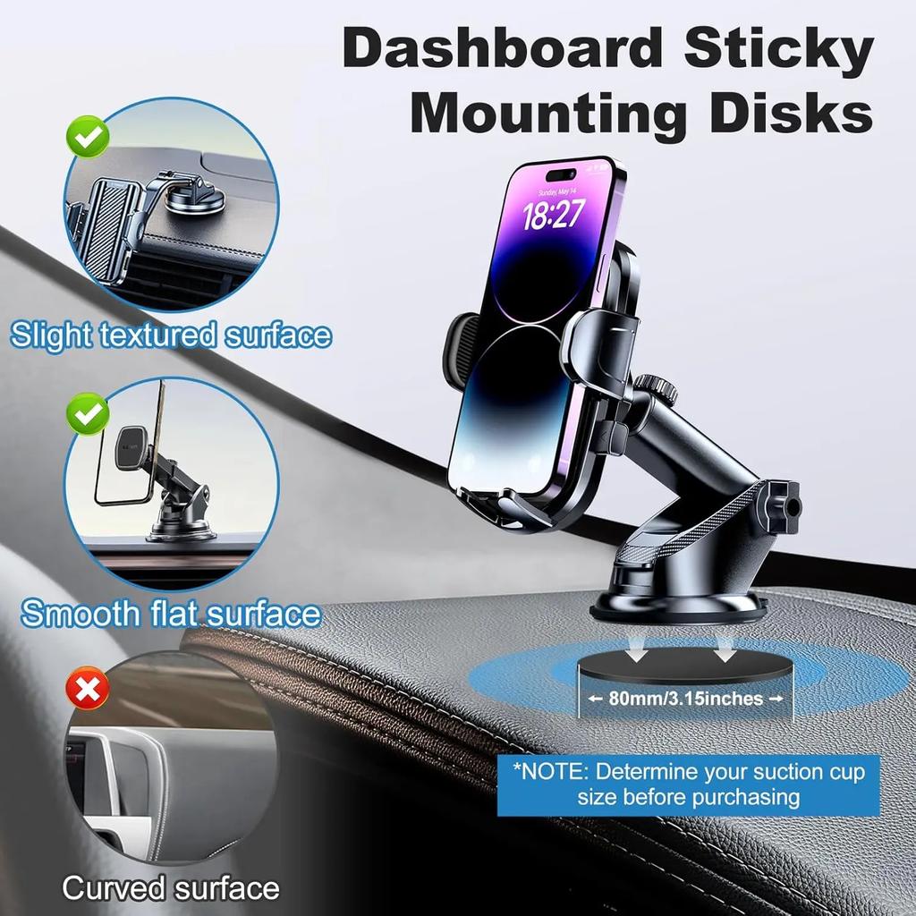 Handyaufkleber Auto Saugnapf Klebeaufkleber Scheibenpad Basis für GPS Handy Ständer Halter Kamera Ständer Halterung