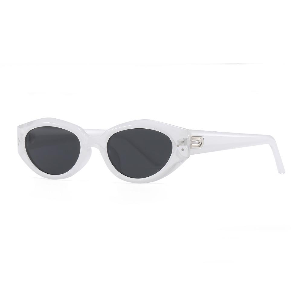 Fashionable Retro Cat Eye Sunglasses Unisex Uv Protection Trendy Eyewear Ladies' High-End Sensation Men'S Style Accessories