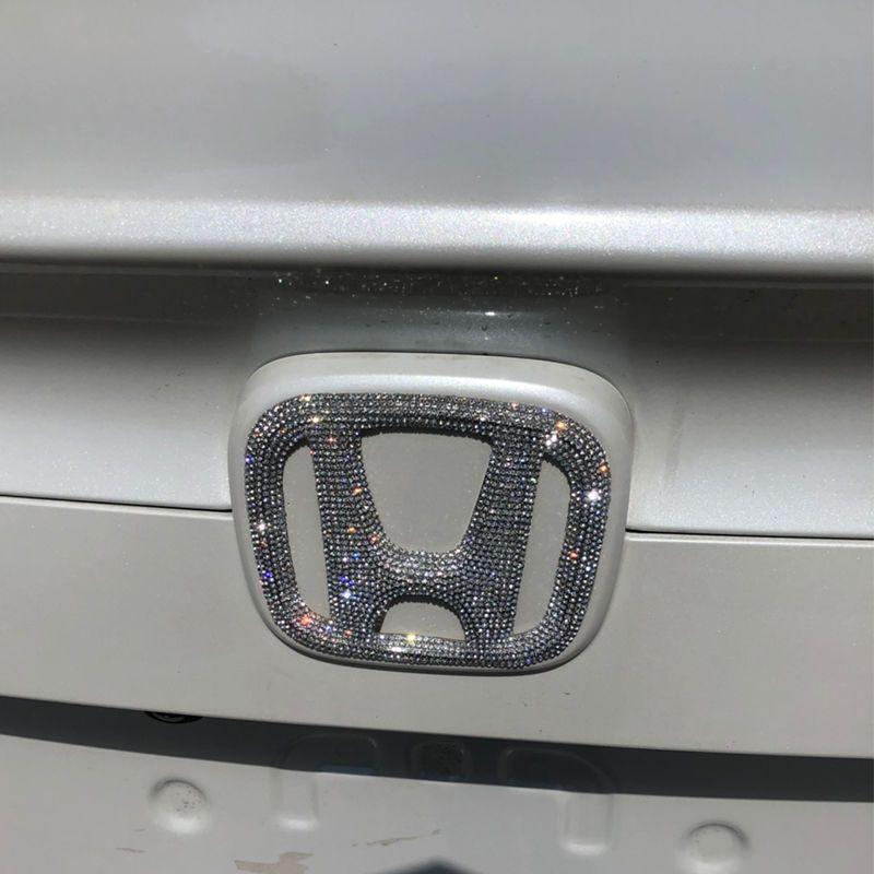 Honda Car Logo Crystal Rhinestone Sticker for Civic, Accord, Fit, XRV, Vezel, CRV, Jade.