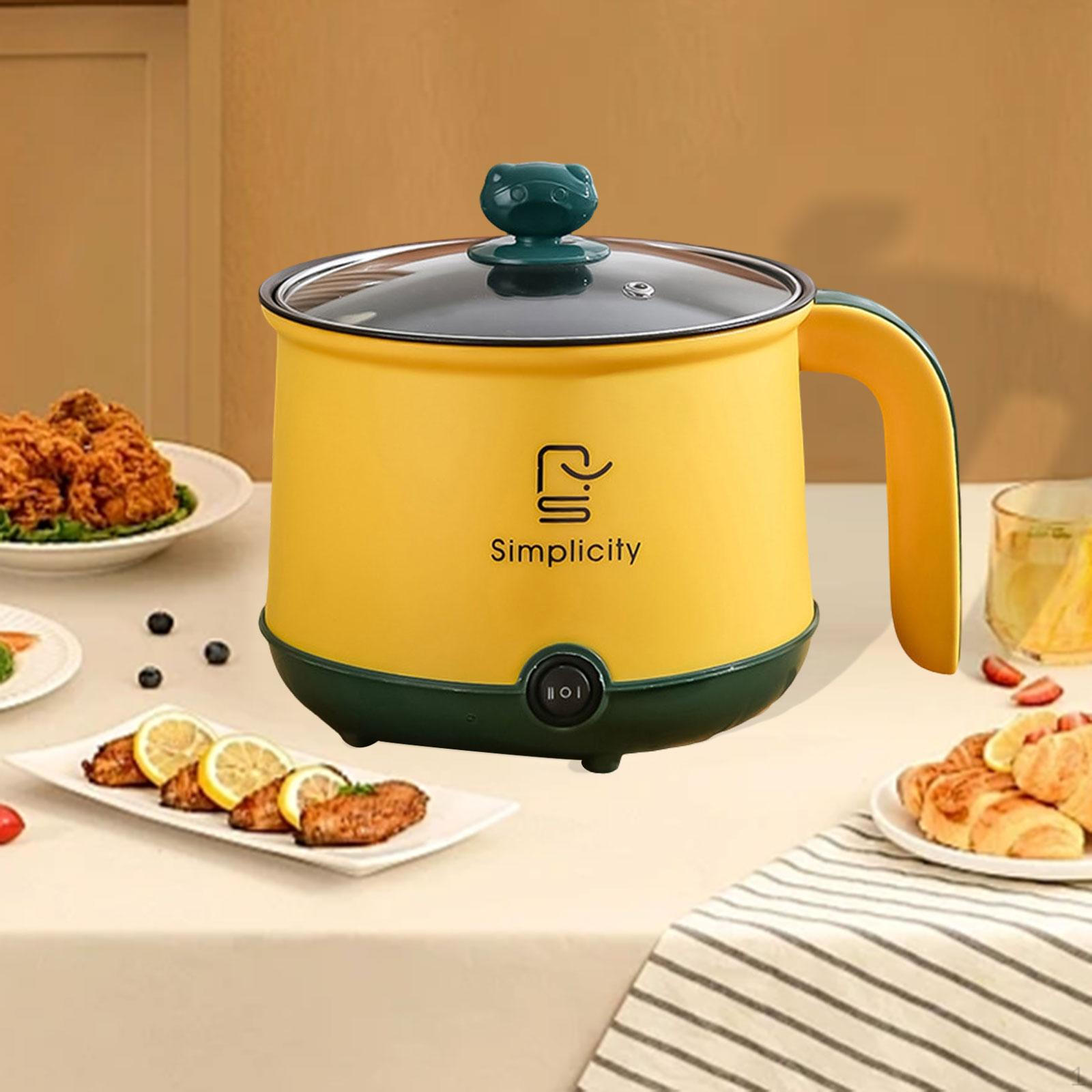 

Электрическая кастрюля для ленивых, многофункциональная сковорода для пельменей, стейков, яиц, синяя жёлтый