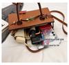 2025 Korean Style Large Capacity Textured Platinum Handbag - Versatile Women's Shoulder Crossbody Bag